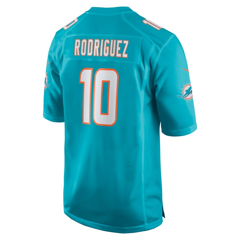 Jacob Rodriguez Miami Dolphins Nike Game Jersey - Aqua