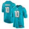 Jacob Rodriguez Miami Dolphins Nike Game Jersey - - Front View