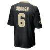 Tyler Shough New Orleans Saints Nike Game Jersey - Black - Detail View