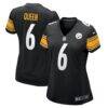 Patrick Queen Pittsburgh Steelers Nike Women's Game Player Jersey - Black - Front View