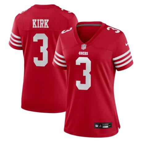 Christian Kirk San Francisco 49ers Nike Women's Team Game Jersey - - Front View
