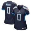 Calvin Ridley Tennessee Titans Nike Women's Game Player Jersey - Navy - Front View