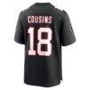 Kirk Cousins Atlanta Falcons Nike Alternate Game Player Jersey - Black - Detail View