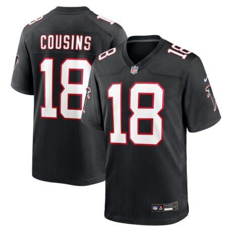 Kirk Cousins Atlanta Falcons Nike Alternate Game Player Jersey - Black - Front View