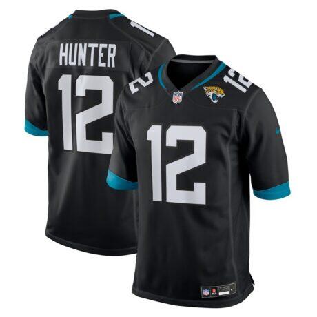 Travis Hunter Jacksonville Jaguars Nike Alternate Game Jersey - Black - Front View