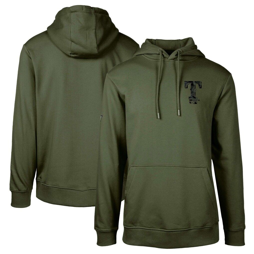 Texas Rangers Levelwear Podium Digital Camo Pullover Hoodie