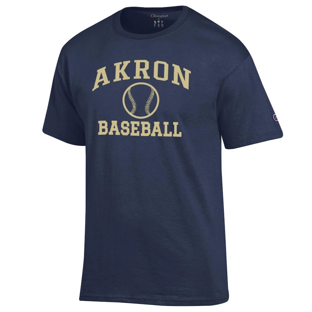 Akron Zips Champion Icon Baseball T-Shirt