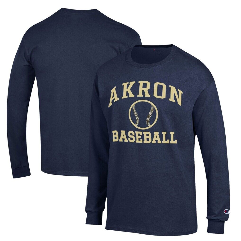 Akron Zips Champion Icon Baseball Long Sleeve T-Shirt