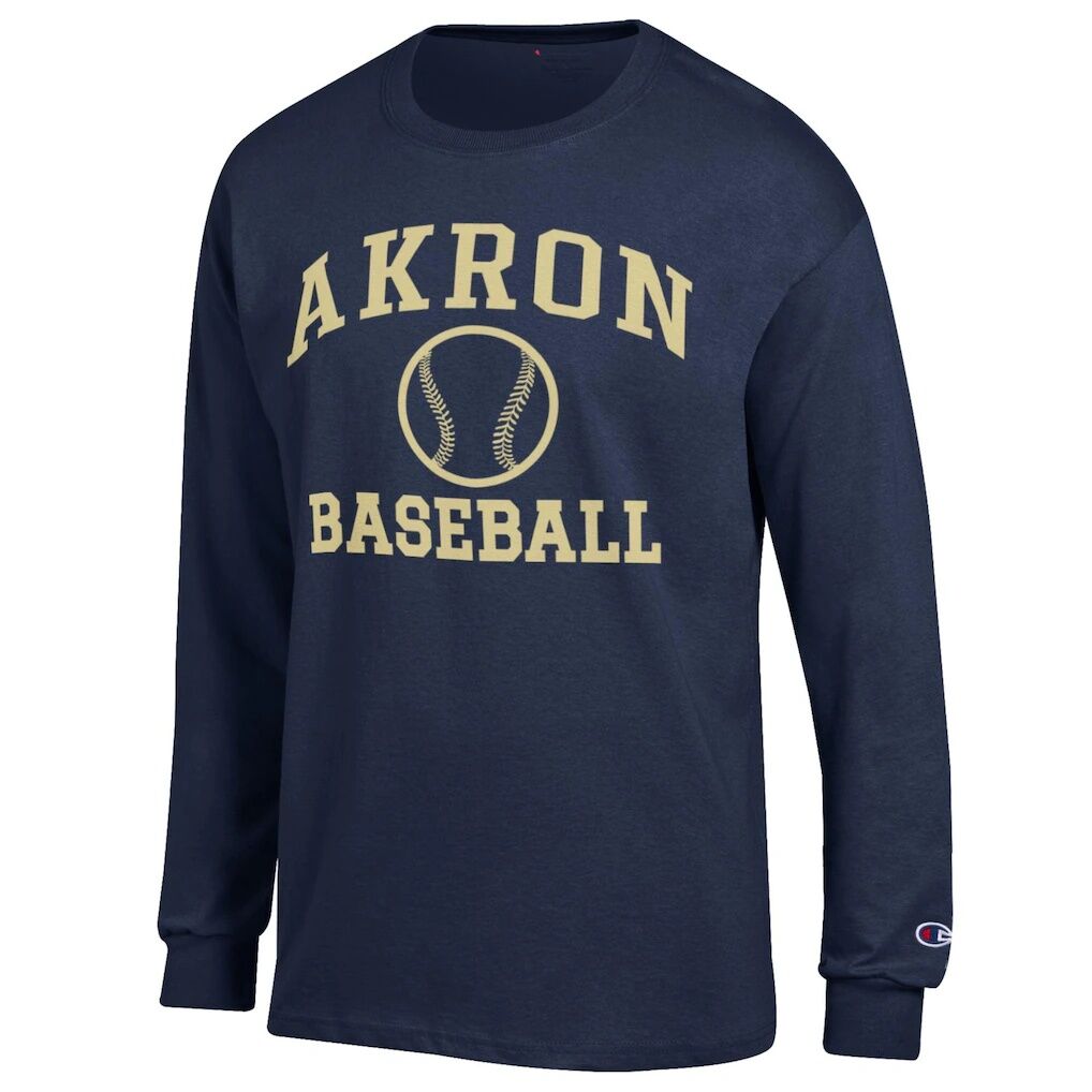 Akron Zips Champion Icon Baseball Long Sleeve T-Shirt