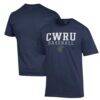 Case Western Reserve Spartans Champion Stack Baseball T-Shirt - Navy - Front View