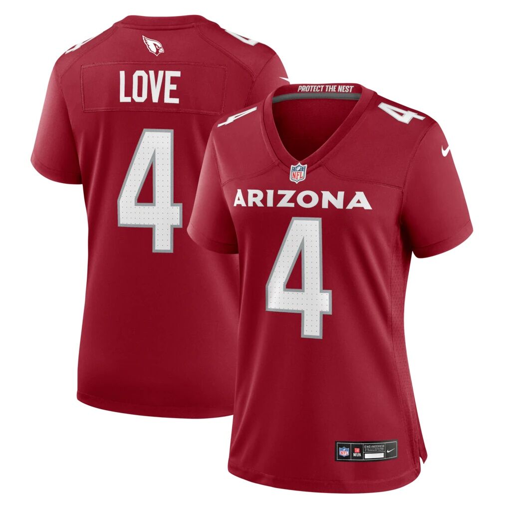 Jeremiyah Love Arizona Cardinals Nike Women's Game Jersey - Cardinal