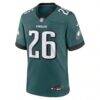 Saquon Barkley Philadelphia Eagles Nike Game Player Jersey - Midnight Green - Side View