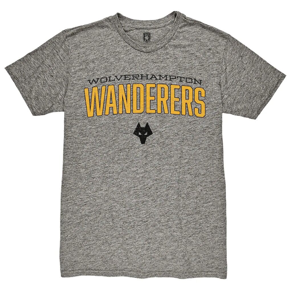 Wolverhampton Wanderers 1863FC Wordmark Twisted Tri-Blend Slub T-Shirt - Heather Gray