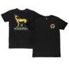 Wolverhampton Wanderers 1863FC Darkness Cometh Light Wolf Slub T-Shirt - Black - Front View