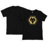 Wolverhampton Wanderers 1863FC Color Badge Jersey T-Shirt - Black - Front View