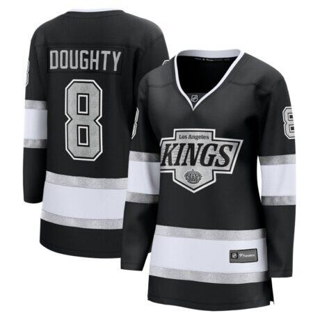 Drew Doughty Los Angeles Kings Fashion7 Women's Home Breakaway Jersey - Black - Front View