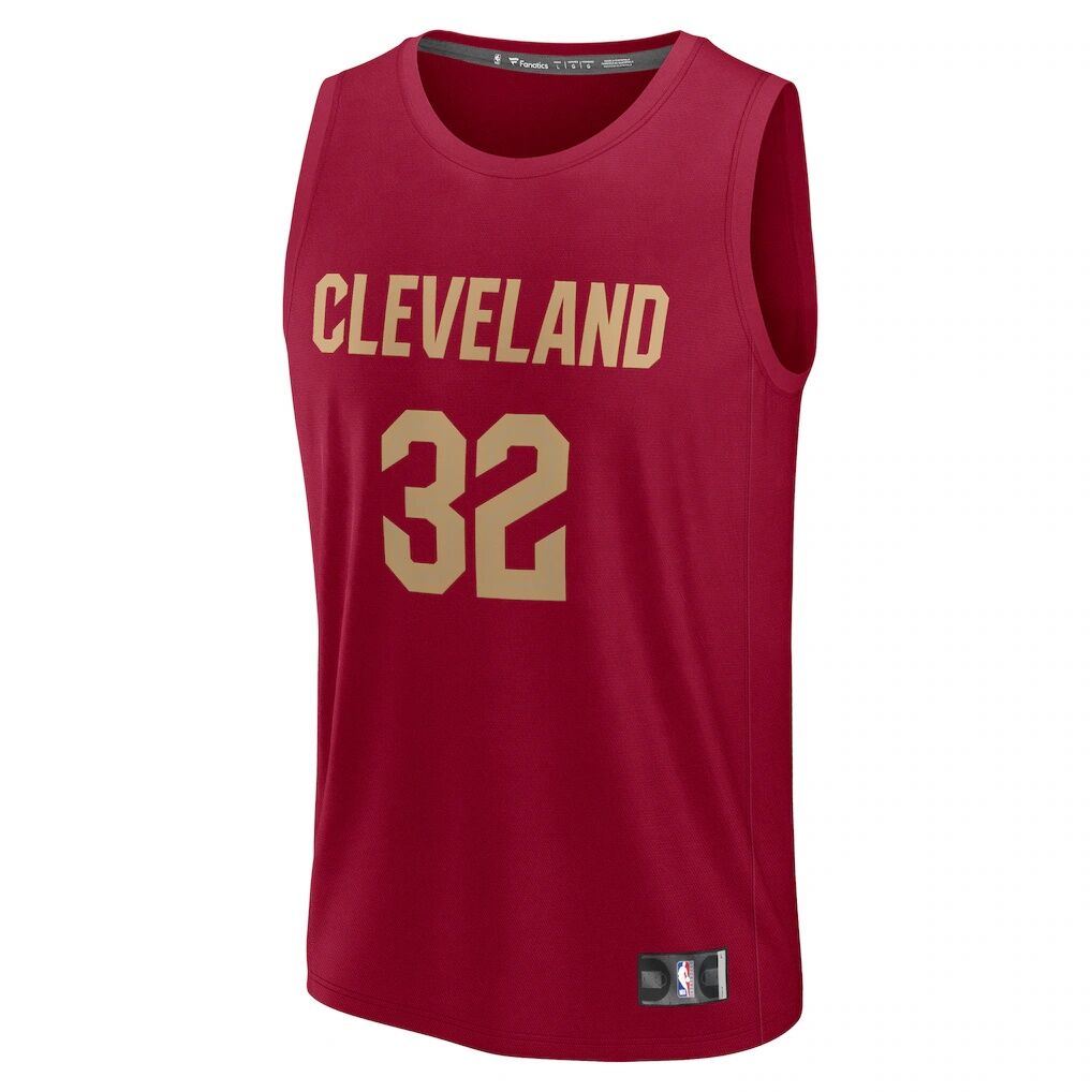 Dean Wade Cleveland Cavaliers Fanatics Fast Break Player Jersey – Icon Edition – Wine