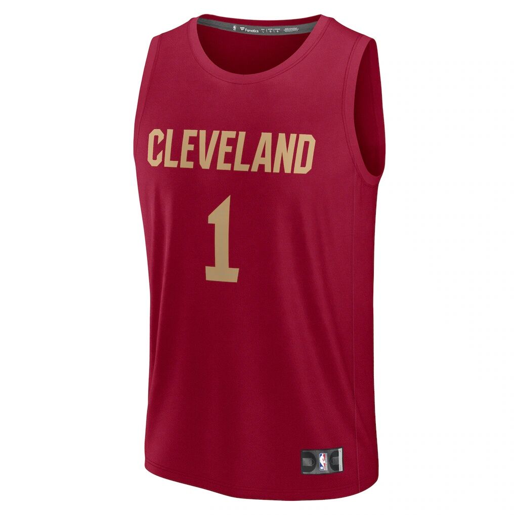 Max Strus Cleveland Cavaliers Fanatics Youth Fast Break Player Jersey – Icon Edition – Wine