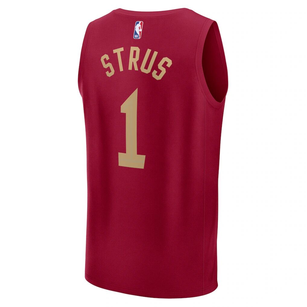Max Strus Cleveland Cavaliers Fashion7 Youth Fast Break Player Jersey - Icon Edition - Wine
