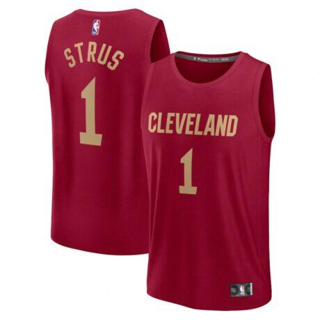 Max Strus Cleveland Cavaliers Fanatics Youth Fast Break Player Jersey - Icon Edition - - Front View