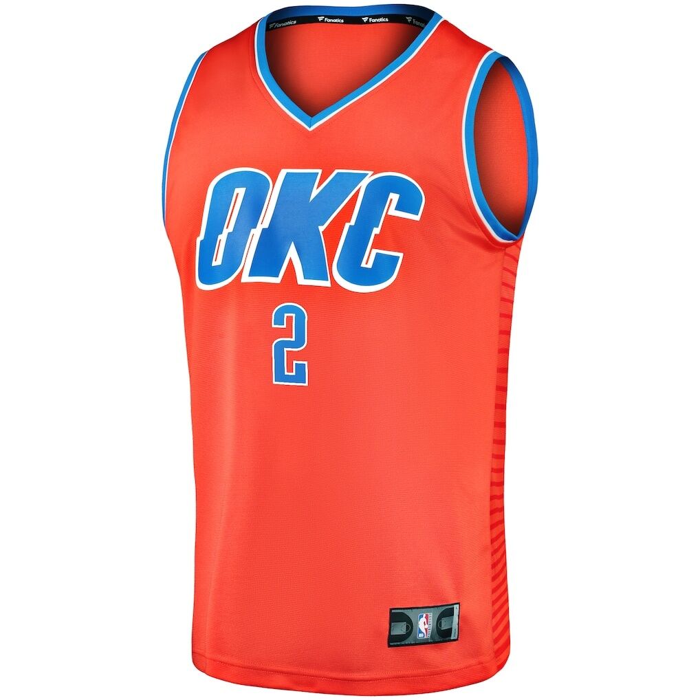 Shai Gilgeous-Alexander Oklahoma City Thunder Fashion7 Fast Break Player Jersey - Statement Edition