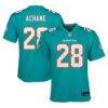 De'Von Achane Miami Dolphins Nike Youth Game Jersey - - Front View