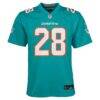 De'Von Achane Miami Dolphins Nike Youth Game Jersey - - Side View