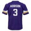 Jordan Addison Minnesota Vikings Nike Youth Game Jersey - Purple - Detail View