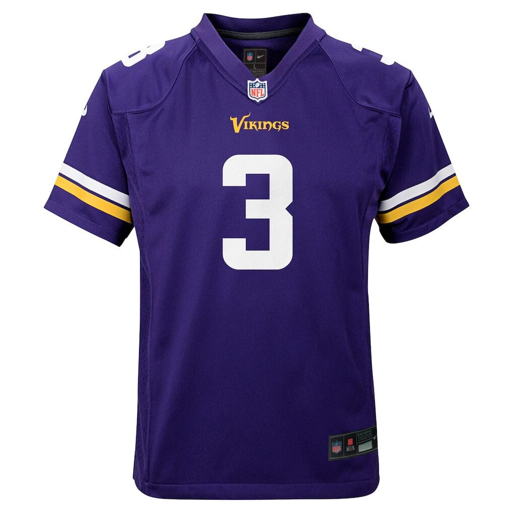 Jordan Addison Minnesota Vikings Nike Youth Game Jersey