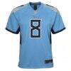 Will Levis Tennessee Titans Nike Youth Game Jersey - Light Blue - Side View