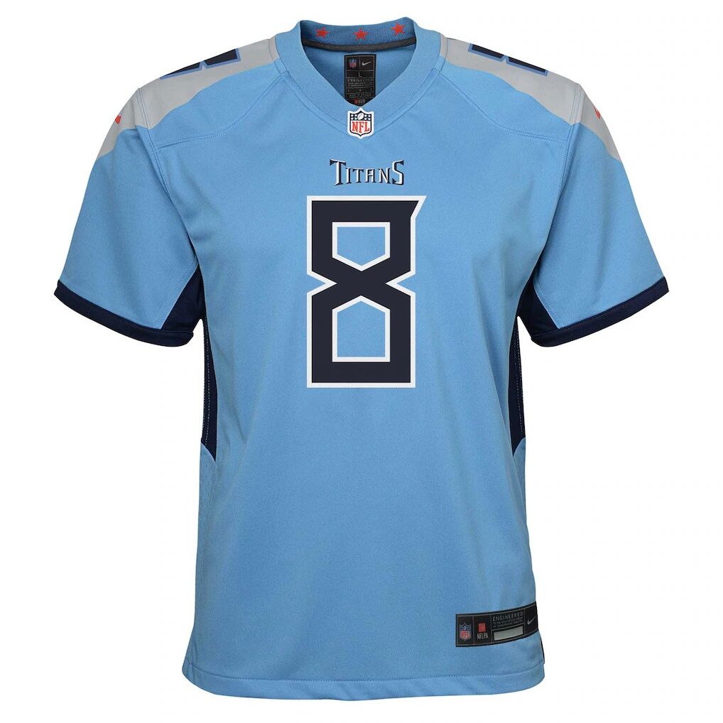 Will Levis Tennessee Titans Nike Youth Game Jersey - Light Blue
