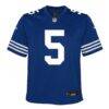 Anthony Richardson Sr. Indianapolis Colts Nike Youth Game Jersey - - Side View
