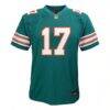 Jaylen Waddle Miami Dolphins Nike Youth Game Jersey - - Side View