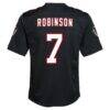 Bijan Robinson Atlanta Falcons Nike Youth Game Jersey - Black - Detail View