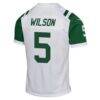 Garrett Wilson New York Jets Nike Youth Game Jersey - White - Detail View