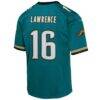Trevor Lawrence Jacksonville Jaguars Nike Youth Game Jersey - Teal - Detail View