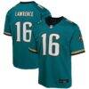 Trevor Lawrence Jacksonville Jaguars Nike Youth Game Jersey - Teal - Front View