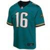 Trevor Lawrence Jacksonville Jaguars Nike Youth Game Jersey - Teal - Side View