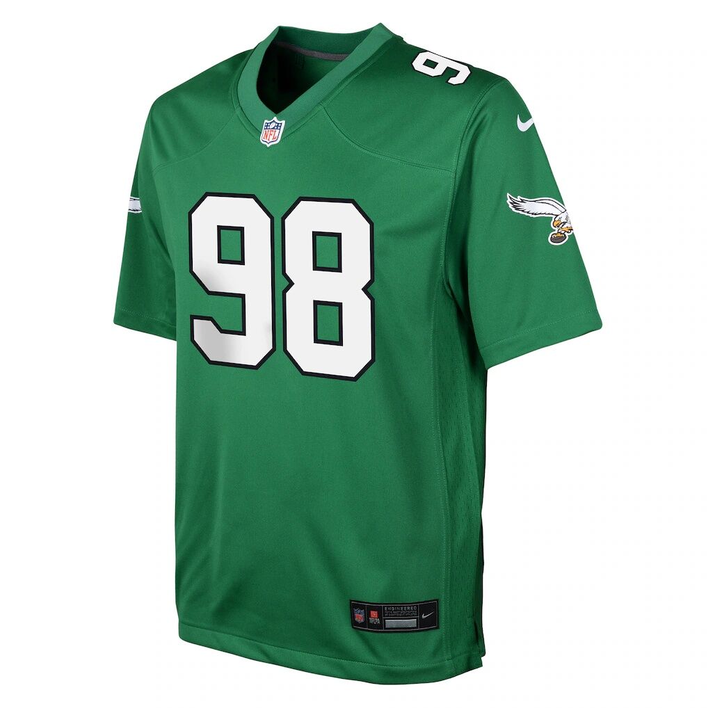 Jalen Carter Philadelphia Eagles Nike Youth Game Jersey - Kelly Green