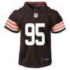 Myles Garrett Cleveland Browns Nike Toddler Game Jersey - Brown - Front View