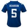Anthony Richardson Indianapolis Colts Nike Toddler Game Jersey - - Detail View