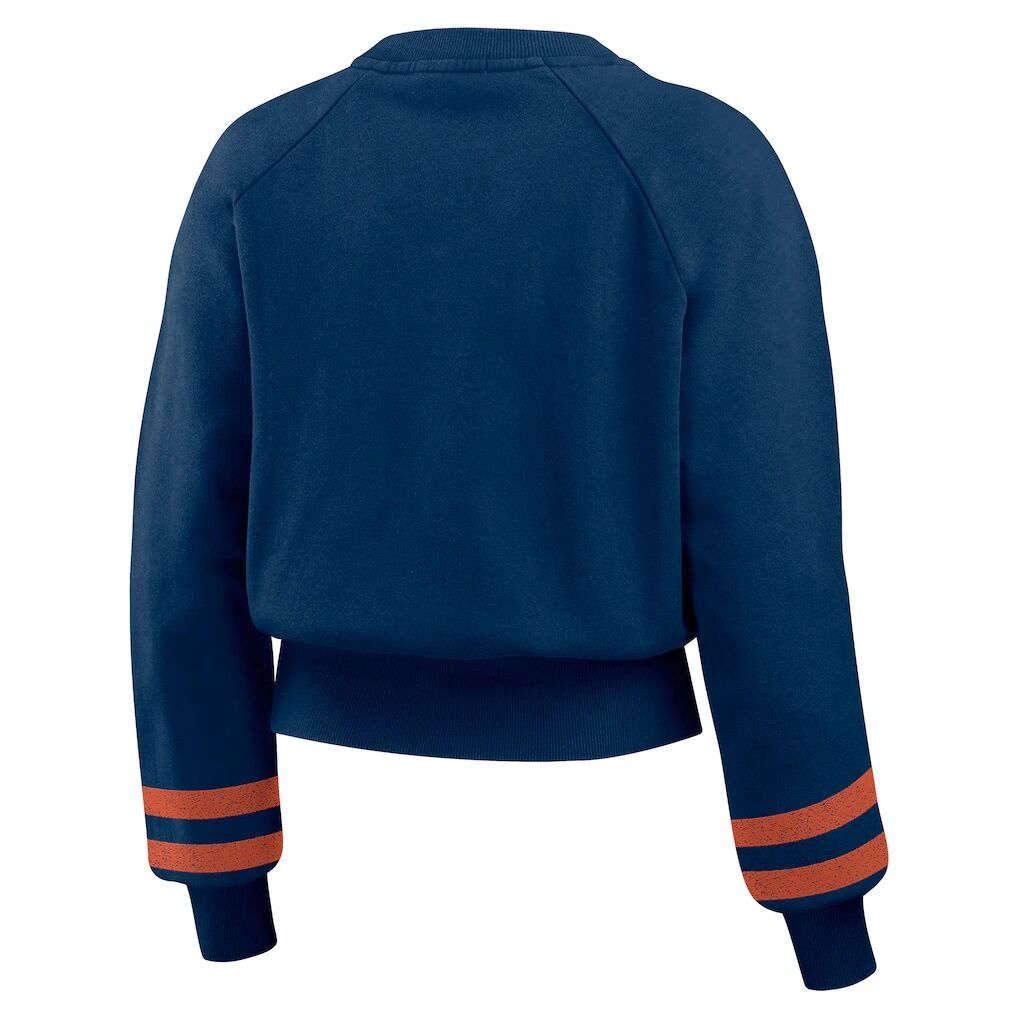 Houston Astros WEAR by Erin Andrews Women’s Vintage Washed Cropped Pullover Sweatshirt