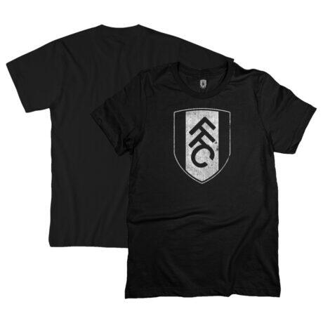 Fulham 1863FC Mono Badge T-Shirt - Black - Front View