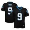 Bryce Young Carolina Panthers Youth Replica Jersey - Black - Front View