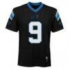 Bryce Young Carolina Panthers Youth Replica Jersey - Black - Side View