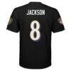 Lamar Jackson Baltimore Ravens Preschool Replica Player Jersey - Black - Detail View