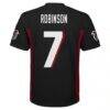 Bijan Robinson Atlanta Falcons Preschool Replica Player Jersey - Black - Detail View