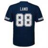 CeeDee Lamb Dallas Cowboys Youth Replica Jersey - Navy - Detail View