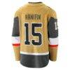 Noah Hanifin Vegas Golden Knights Fashion7 Home Breakaway Jersey - Gold - Detail View
