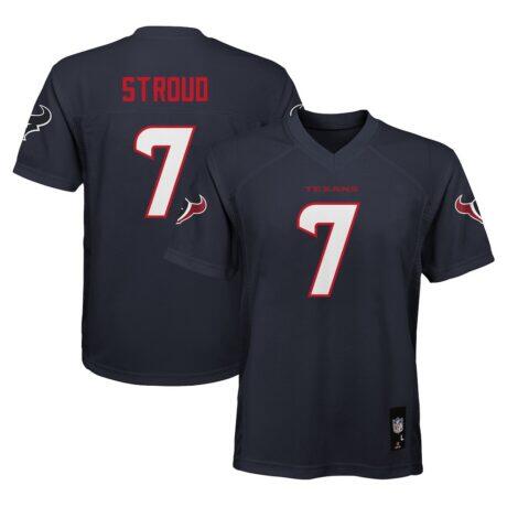 C.J. Stroud Houston Texans Youth Replica Player Jersey - Navy - Front View
